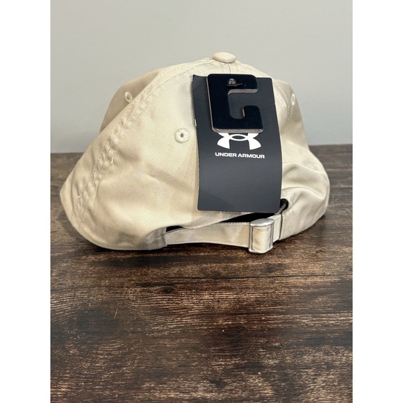 Under Armour‎ Womens Hat UA Strap back Tan NWT Adjustable Fit - Picture 4 of 6